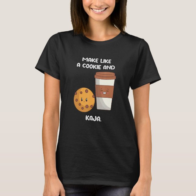 T-shirt Jolie Plaisanterie Coréenne Faire Comme Un Cookie  (Devant)