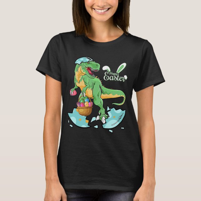 T-shirt Jolie poule de Pâques tirant à craquer Oeuf de Pâq (Devant)