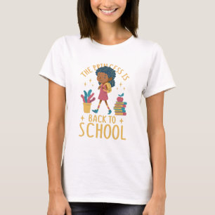 T-shirt Jolie rentrée à l'école Princesse Girl Illustratio