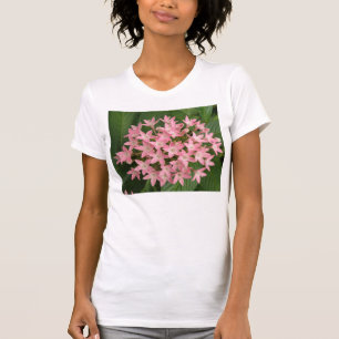 T-shirt Jolie rose Fleurs Tropicales Dames T Chemise