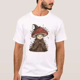 T-shirt Jolie sorcière champignon - Cottagecore Halloween