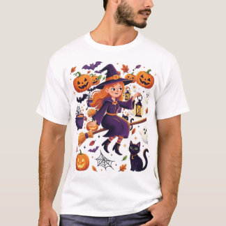 T-shirt Jolie sorcière d'Halloween