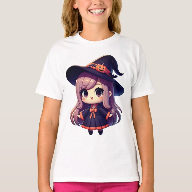 T-shirt "Jolie sorcière Halloween" (Devant)