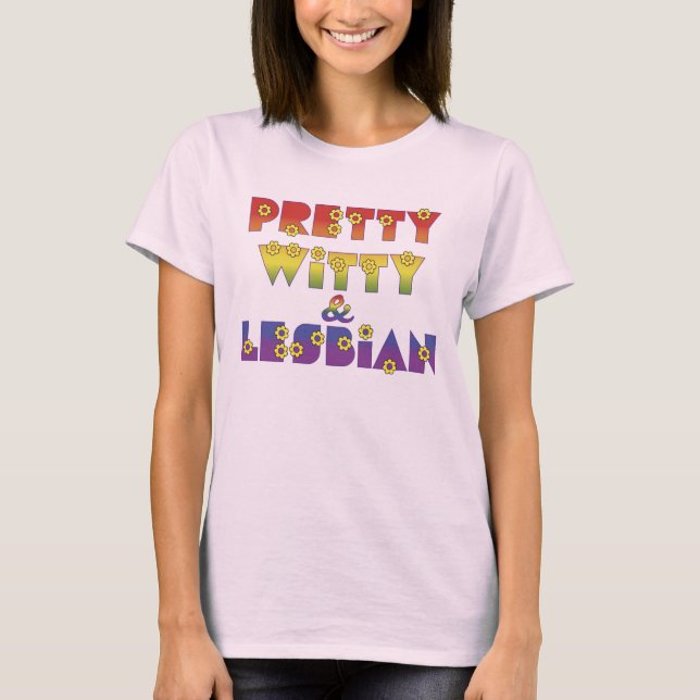 T-shirt Jolie sorcière lesbienne (Devant)