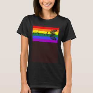 T-shirt Jolie tendance Gamer Love LGBTQ Gay pride Drapeau
