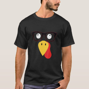 T-shirt Jolie Turquie face pèlerin Thanksgiving Costume en