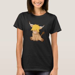 T-shirt Jolie vache Highland Ginger écossaise