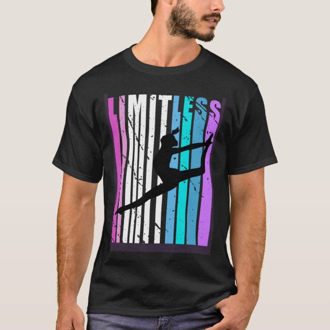 T-shirt Jolies Filles Cool Danse Sans Limite Mignonne Mais (Devant)