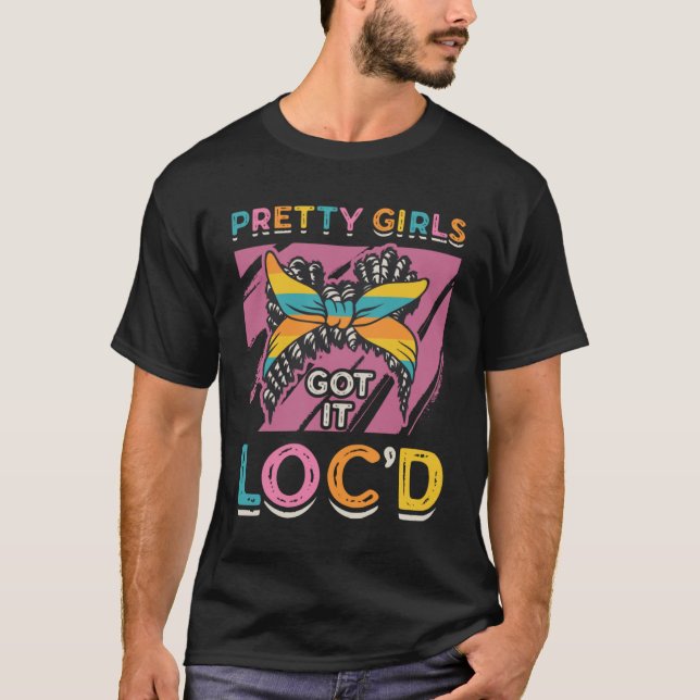T-shirt Jolies Filles L'Ont Éclatée Dreadlock Melanin Blac (Devant)