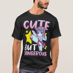 T-shirt Jolies Mais Dangereuses Filles MMA Judo Karaté Li