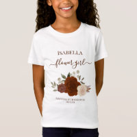 Jolies Roses Orange Rouille Fille aux Fleurs Cadea