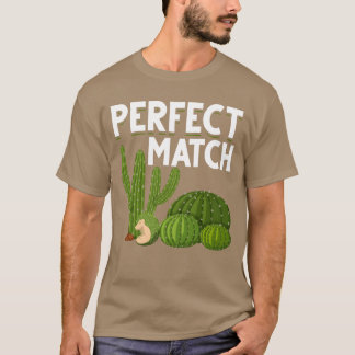 T-shirt Jolis Animaux de jardin hérisson Cactus Rétro