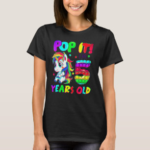 T-shirt Jolis Jouets Licorne Fidget Pop It J'ai 5 Filles 5