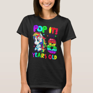 T-shirt Jolis Jouets Licorne Fidget Pop It J'ai 8 Filles 8
