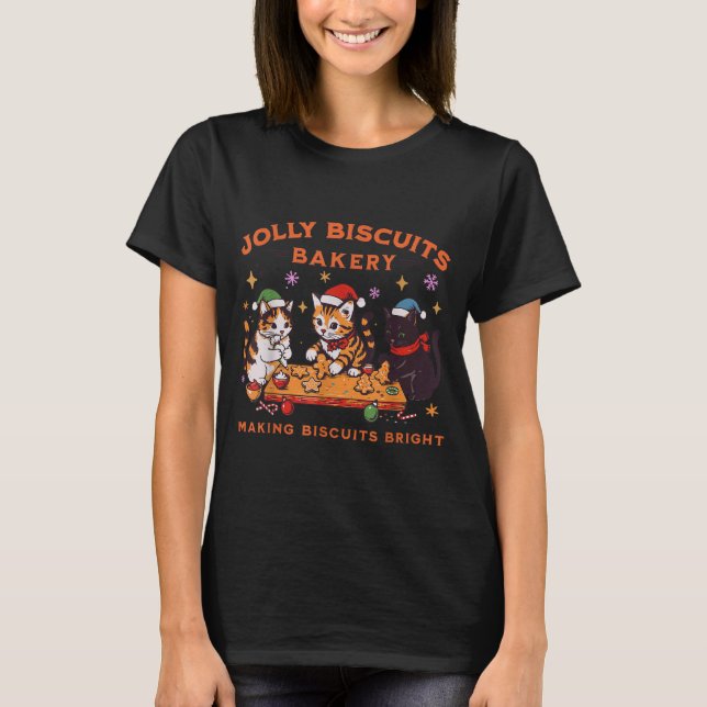 T-shirt Jolly Christmas Biscuits Bakery Baking Crew Xmas C (Devant)