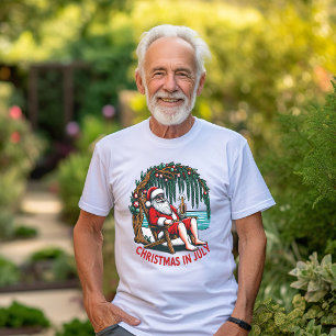 T-shirt Jolly Père Noël Apprécie Une Bière