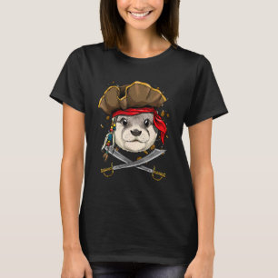 T-shirt Jolly roger de la louche de pirate drapeau animal 