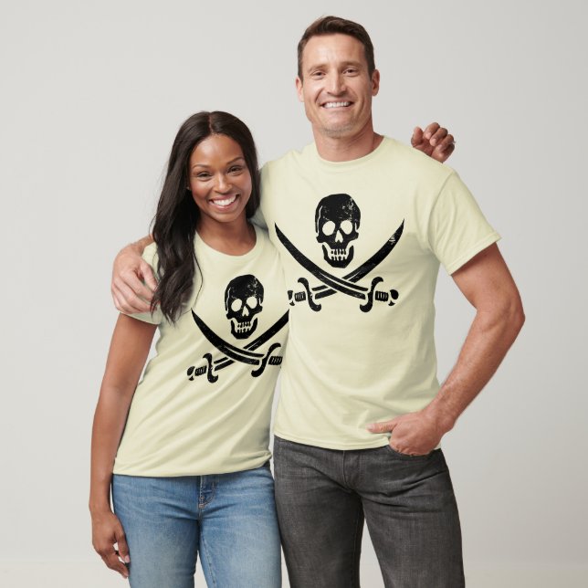 T-shirt Jolly roger du drapeau pirate John Rackham (Calico (Unisexe)