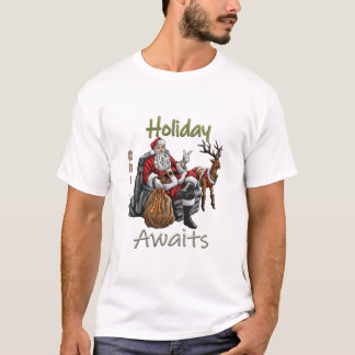 T-shirt "Jolly Santa et ses rennes"