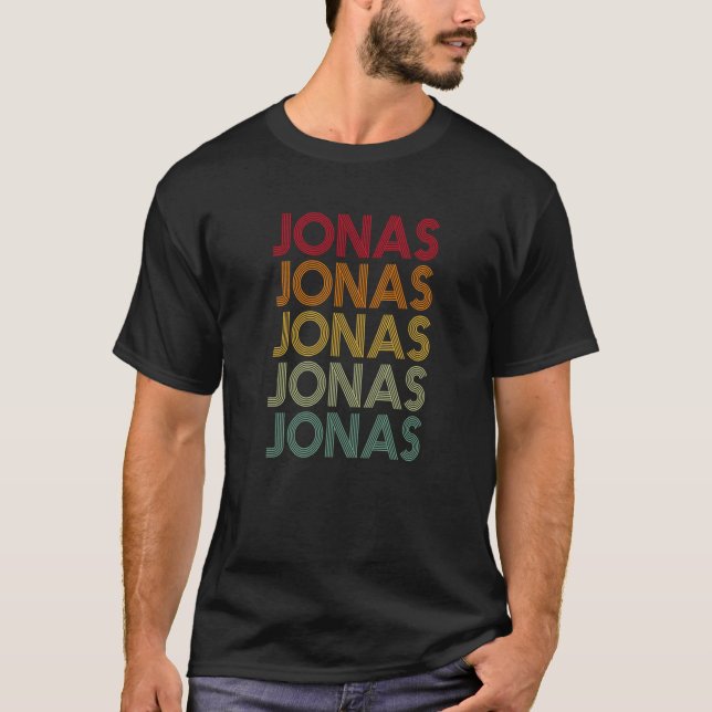 T-shirt Jonas Retro Nom de l'Humour Surnom (Devant)