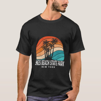 T-shirt Jones Beach State Park New York Palm Tree Beach