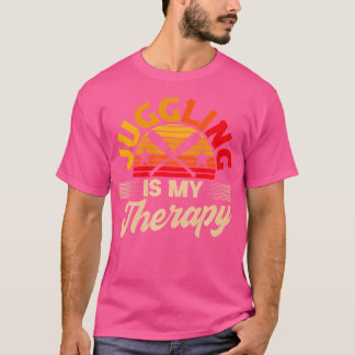 T-shirt Jonglerie est ma thérapie Rétro Jongleur Balle de