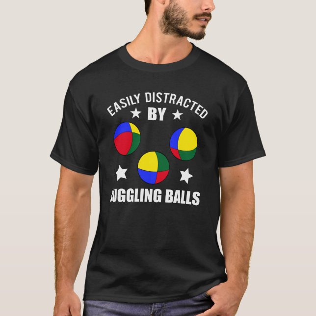 T-shirt Jongleur, ballons amusants, cadeaux (Devant)