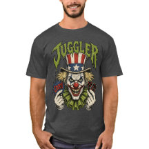 Jongleur Oncle Sam Clown Effrayant