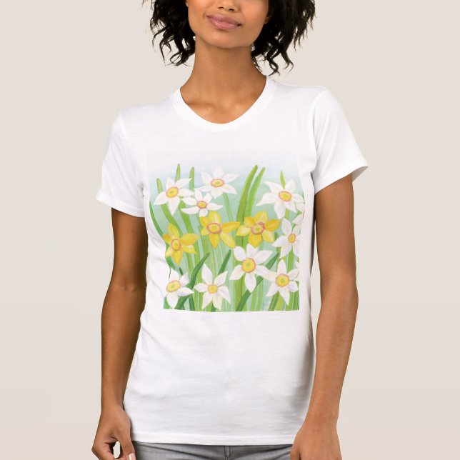 T-shirt jonquilles à ressort (Devant)