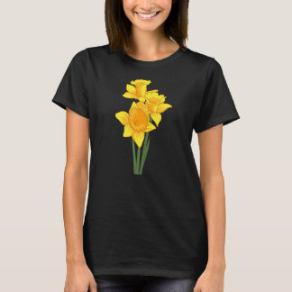 T-shirt Jonquilles Fleurs Style Floral Printemps Pâques Ja