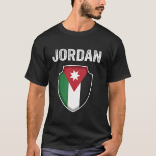 T-shirt Jordanie,Drapeau de la Jordanie,Royaume jordanien,