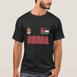 T-shirt Jordanie,Drapeau de la Jordanie,Royaume jordanien,