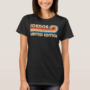 T-shirt JORDON Nom de famille Retro Vintage 80s 90s Annive