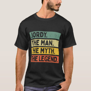 T-shirt Jordy L'Homme Le Mythe La Légende Drôle Personaliz