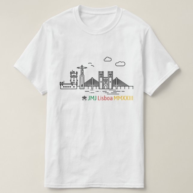 T-shirt Jornada Mundial da Juventude Lisboa 2023 (Design devant)