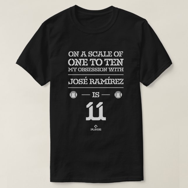 T-shirt Jose Ramirez Obsession MLBPA Cleveland Sports Love (Design devant)