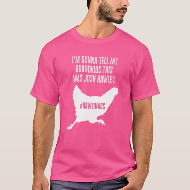 T-shirt Josh Jan 6 Hawley Chicken Running Away (Devant)