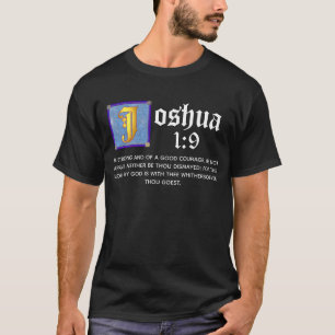 T-shirt Joshua 1 9 Citation biblique de l'Ancien Testament