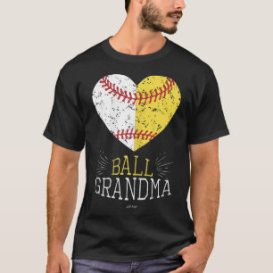 T-shirt Jote Maman Funny Baseball Ball Grandma Softball Ca
