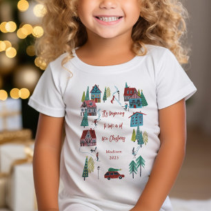T-Shirt Jote Nordic ski Village Noël fête