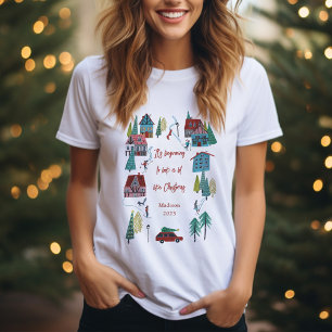T-shirt Jote Nordic ski Village Noël fête