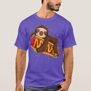 T-shirt Jote Sloth Hotdog Funny Foodie cadeau Hot Dog