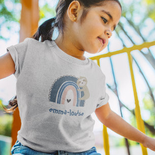 T-Shirt Jote Sloth Rainbow Name Enfant's