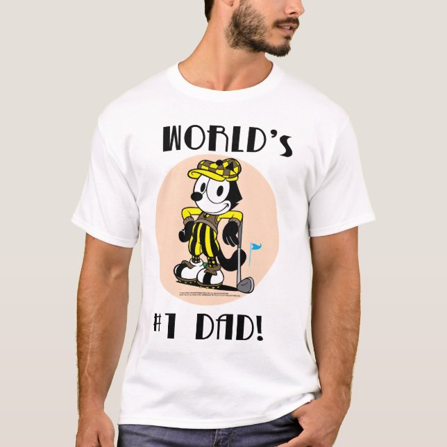 T-shirt jouant au golf de fête des pères de Felix (Devant)
