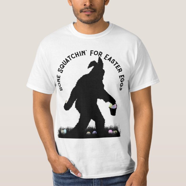 T-shirt Joue À La Squatchine Pour Pâques (Devant)