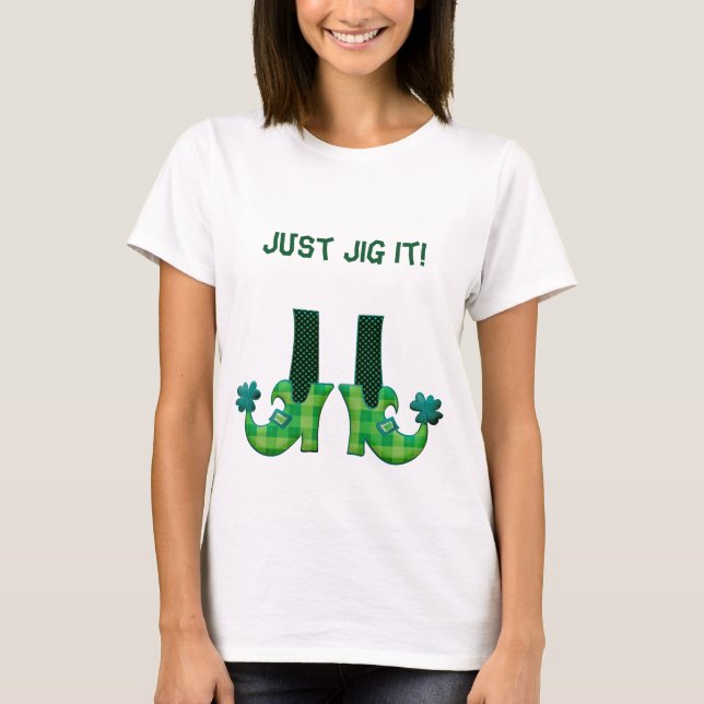 T-shirt Joue-Le ! Leprechaun Jambes Et Bottes (Devant)