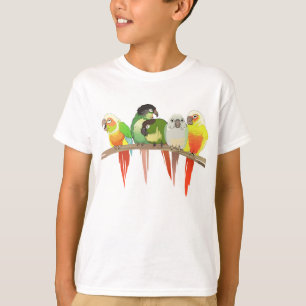 T-shirt Joue verte Conures