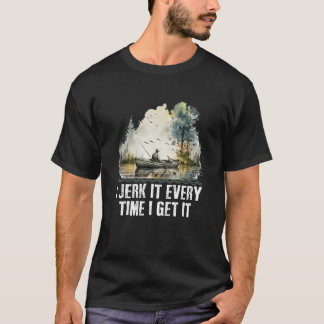 T-shirt Jouer à chaque fois que je l'attrape Poteau de pêc