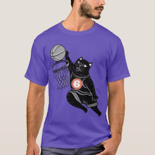 T-shirt jouer au basket-ball cat