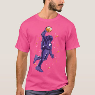 T-shirt Jouer Au Basket Ou Au Basket-Ball Dans L'Espace